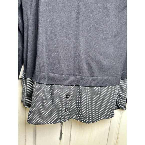 Adrianna Papell Long Sleeve Top, Size M Collared Tunic - Picture 3 of 10